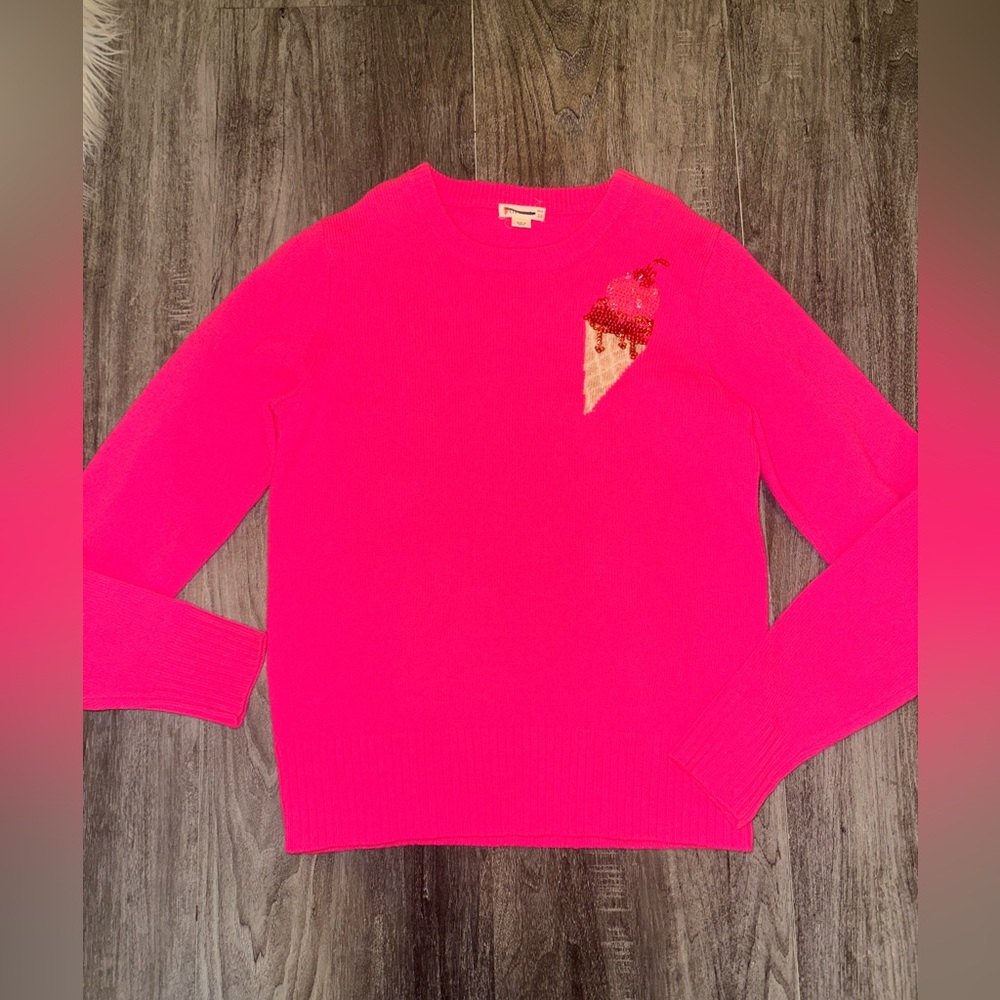 J. Crew Girl Hot Pink Sweater sz 14 Nwot
